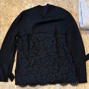 Black Lace-Back Women's Jacket